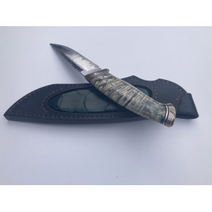 ДАНДІ ніж ручної роботи Олександра Репи, сталь - S390 в обкладках нержавіючого дамаску, 67-68 HRC. Photo 3